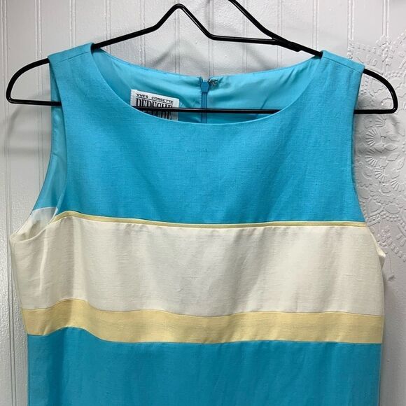 Yves Cossette Depeche Mode linen blend sleeveless dress - Picture 2 of 5